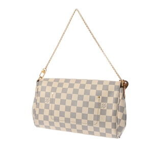 Louis Vuitton Favorite Azur Shoulder White Damier Bag Canvas
